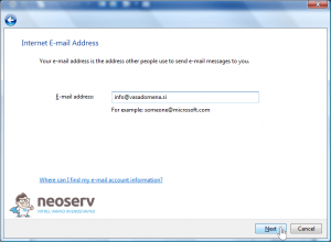 Windows Mail 6 en - e-poštni naslov