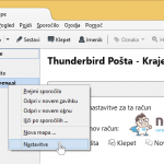 Mozilla Thunderbird - kopijo sporočil pusti na strežniku - 1. korak