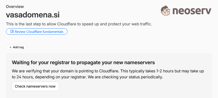 Cloudflare - Nameserver Propagation Cloudflare - Nameserver Propagation