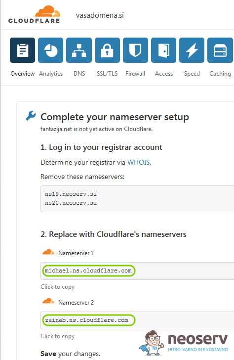 CloudFlare - DNS strežniki 1
