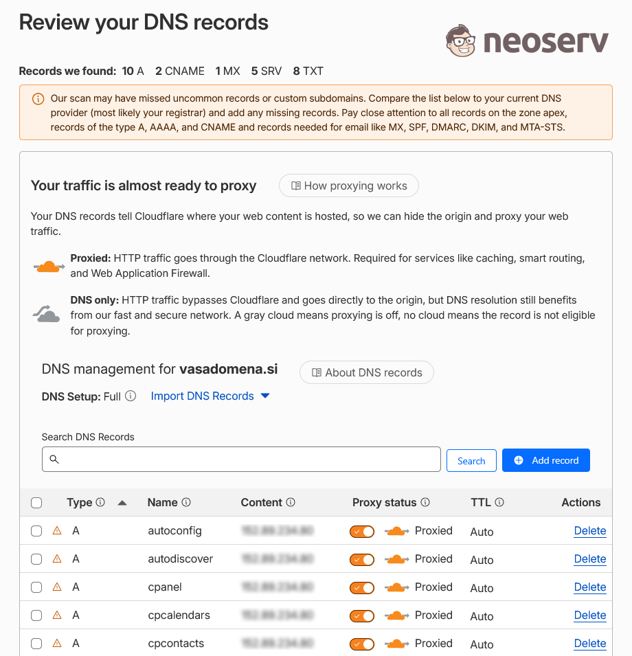 Cloudflare - Review Your DNS Records Cloudflare - Review Your DNS Records