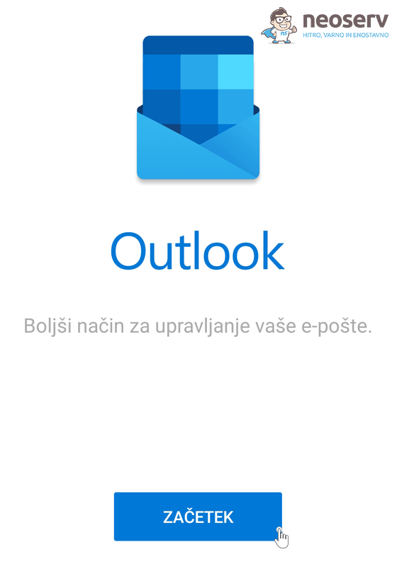 Outlook Android - Dodaj račun