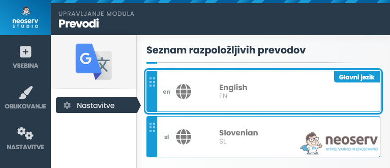 NEOSERV STUDIO - Prevodi - Seznam razpoložljivih prevodov NEOSERV STUDIO - Prevodi - Seznam razpoložljivih prevodov